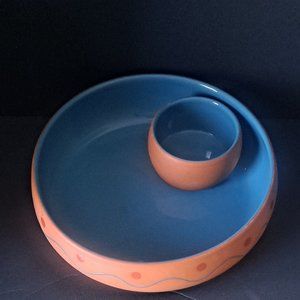TERRACOTA CHIP AND DIP BOWL